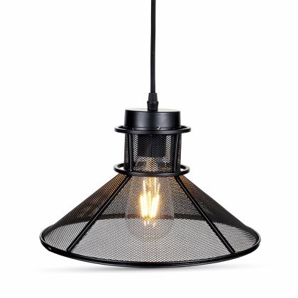 Pendant Light Black Metal V Shape Mesh Ф250мм