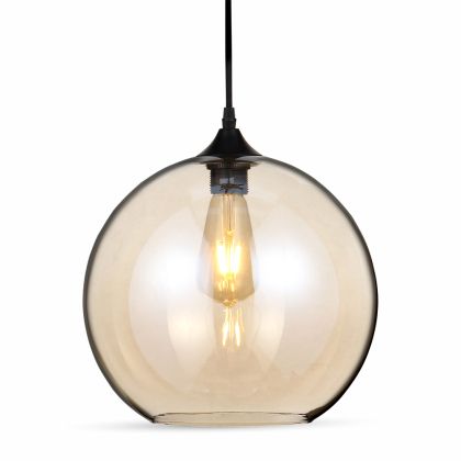 Pendant Light Globe Glass Amber Ф300мм