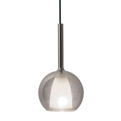 Pendant Light Modern Double Glass Gungray+White Ф180мм