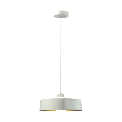 7W Led Pendant Light (Acrylic) - White Lamp Shade 340*190mm 4000K