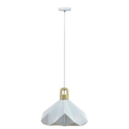 Pendant Light Pastel Wooden Prism White 320*270mm