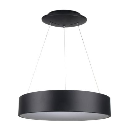 30W LED Surface Smooth Pendant Light Dimmable Black 3000K