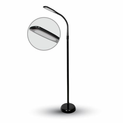 7W LED Floor Lamp 4000K Black