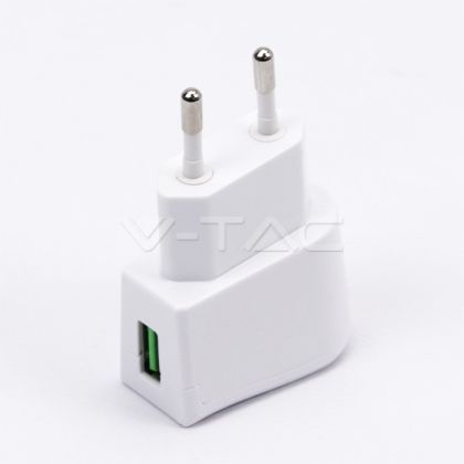 USB Travel Adaptor With Double Blister Package White