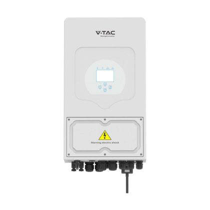 V-TAC Deye Single-Phase Hybrid On-Grid/Off-Grid Photovoltaic Inverter 5kW with LCD Color Touch Screen and Integrated Smart Meter including CT and WiFi 5+5 Year Warranty IP65