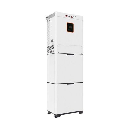 V-TAC Photovoltaic Inverter INVT Single-Phase Hybrid On-Grid / Off-Grid 5KW with Rack Cabinet 3 Year Warranty IP20