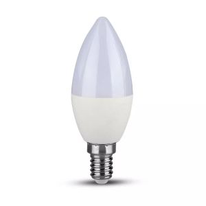 LED Bulb - SAMSUNG CHIP 7W E14 Plastic Candle 4000K