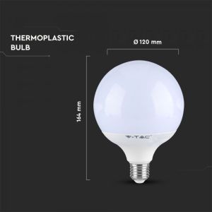 LED Bulb - SAMSUNG CHIP 18W E27 G120 Plastic 2000LM 6400K