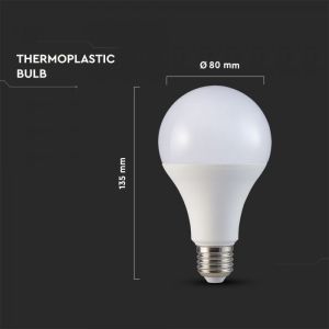 LED Bulb - SAMSUNG CHIP 18W E27 A80 Plastic 3000K