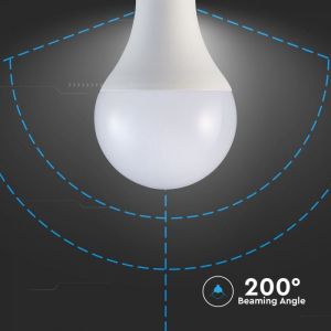 LED Bulb - SAMSUNG CHIP 18W E27 A80 Plastic 3000K