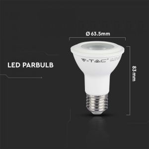 LED Bulb - SAMSUNG CHIP 7W E27 PAR20 Plastic 3000K