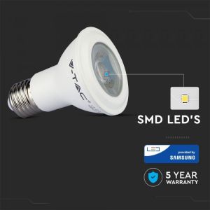 LED Bulb - SAMSUNG CHIP 7W E27 PAR20 Plastic 3000K