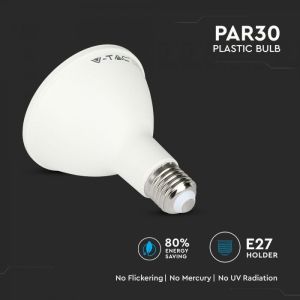 LED Bulb - SAMSUNG CHIP 11W E27 PAR30 Plastic 4000K