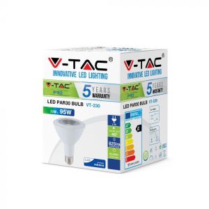 LED Bulb - SAMSUNG CHIP 11W E27 PAR30 Plastic 6400K