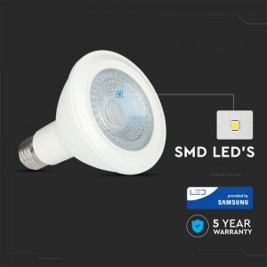 LED Bulb - SAMSUNG CHIP 11W E27 PAR30 Plastic 6400K