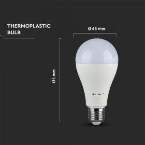 LED Bulb - SAMSUNG CHIP 15W E27 A65 Plastic 4000K