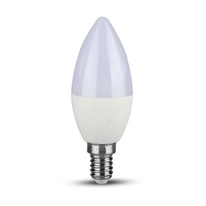 LED Bulb - SAMSUNG CHIP 5.5W E14 Plastic Candle 4000K