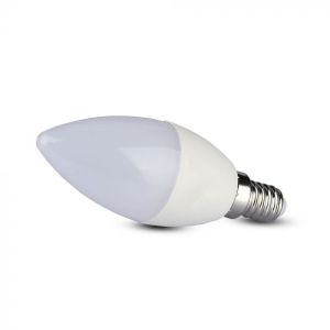 LED Bulb - SAMSUNG CHIP 5.5W E14 Plastic Candle 4000K