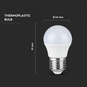 LED Bulb - SAMSUNG CHIP 5.5W E27 G45 Plastic 4000K