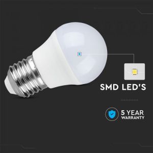 LED Bulb - SAMSUNG CHIP 5.5W E27 G45 Plastic 4000K