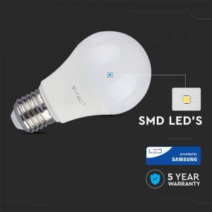 LED Bulb - SAMSUNG CHIP 9W E27 A60 Plastic 3000K