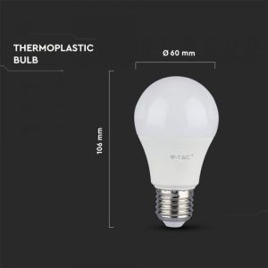 LED Bulb - SAMSUNG CHIP 9W E27 A60 Plastic 3000K