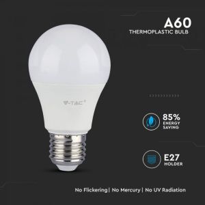 LED Bulb - SAMSUNG CHIP 9W E27 A60 Plastic 3000K