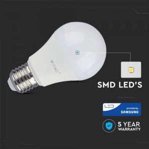 LED Bulb - SAMSUNG CHIP 9W E27 A60 Plastic 4000K