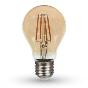 LED Bulb - SAMSUNG CHIP Filament 4W E27 A60 Amber Cover 2200K