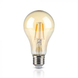 LED Bulb - SAMSUNG CHIP Filament 4W E27 A60 Amber Cover 2200K