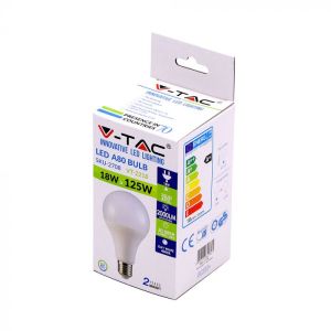 LED Bulb - 18W E27 A80 2000 Lumen Plastic 3000K