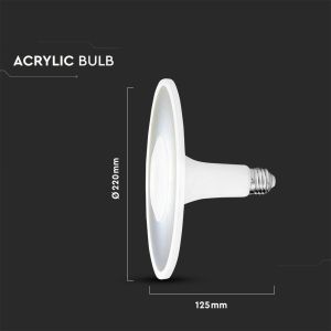 LED Крушка - SAMSUNG ЧИП 18W Акрилна UFO Пластик 3000К