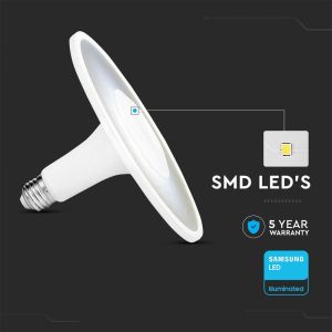 LED Крушка - SAMSUNG ЧИП 18W Акрилна UFO Пластик 3000К