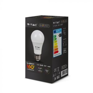 LED Bulb - 9.5W E27 A60 Plastic 4000K 160LM/W EVOLUTION