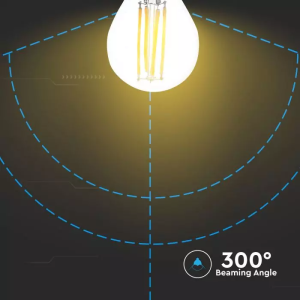 LED Bulb - 6W Filamen E27 G45 Clear Cover 2700K