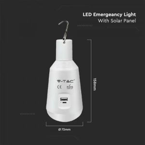 LED Bulb - 7W Solar With Sensor RF Control 3 in 1