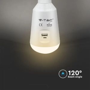 LED Bulb - 7W Solar With Sensor RF Control 3 in 1