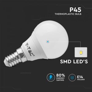 LED Bulb - 4W E14 P45 6400K