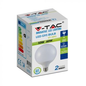 LED Bulb - 10W G95 Е27 Thermoplastic 6000K