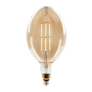 LED Bulb - 8W Straight Filament E27 BF180 Amber Dimmable 2000K