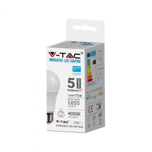 LED Bulb - SAMSUNG CHIP 12W E27 A60 Dimmable 4000K