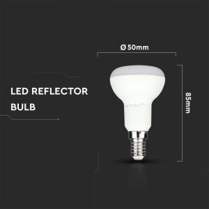 LED Bulb - SAMSUNG CHIP 4.8W E14 R50 Plastic 4000K