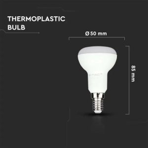 LED Bulb - SAMSUNG CHIP 4.8W E14 R50 Plastic 6500K