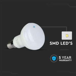 LED Bulb - SAMSUNG CHIP 4.8W E14 R50 Plastic 6500K