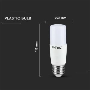 LED Bulb - SAMSUNG CHIP 7.5W E27 T37 Plastic 6400K