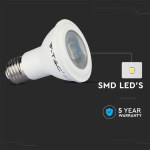 LED Bulb - SAMSUNG CHIP 5.8W E27 PAR20 Plastic 6400K