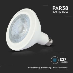 LED Bulb - SAMSUNG CHIP 12.8W E27 PAR38 Plastic 3000K