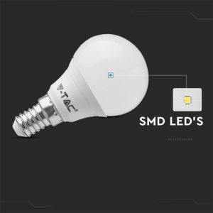 LED Bulb - SAMSUNG CHIP 5.5W E14 P45 Plastic 3000K