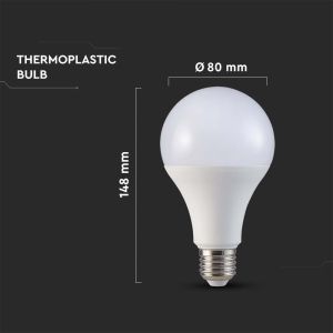 LED Bulb - SAMSUNG CHIP 20W E27 A80 Plastic 3000K