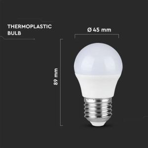 LED Bulb - SAMSUNG CHIP 6.5W E27 G45 Plastic 4000K